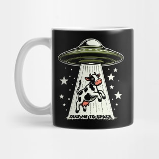 Alien Abduction Of Cow Mug